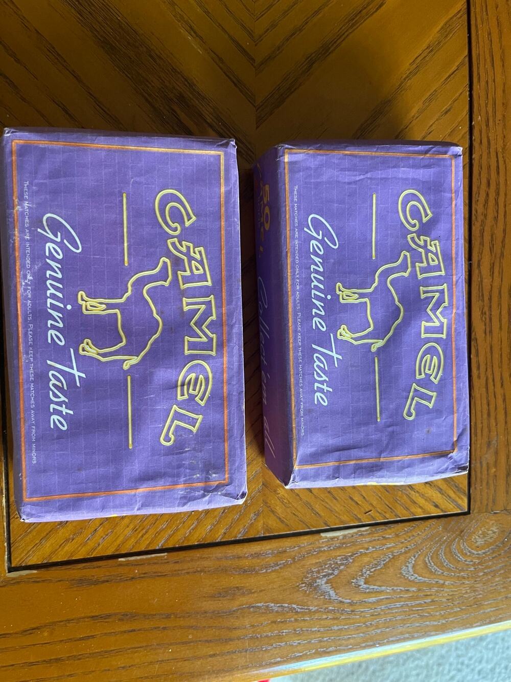 Vintage Set of 2 Camel Match Sticks Sealed